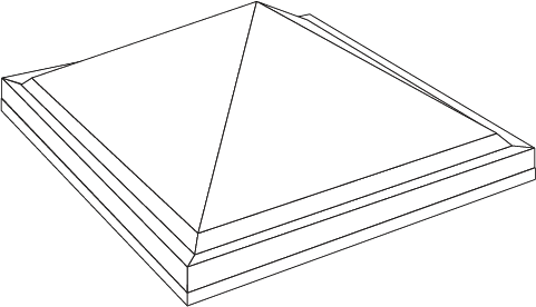 Acrylic Pyramid Skylight